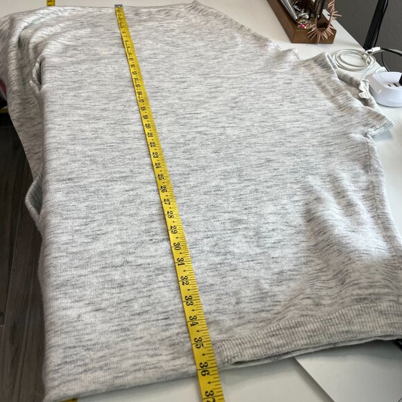 Retrod Sweater Womens XL Gray White Oversized Pullover Crewneck Casual - Picture 7 of 9